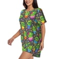 thumbnail image 2 of Lsque Cactus In Pots Women's Short-Sleeved Pajama Set - 2 Piece Soft and Lightweight Sleepwear Set-XX-Large, 2 of 9