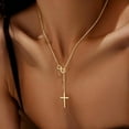 thumbnail image 6 of XH Dainty Infinity Cross Necklace in 14K Gold and Silver Plated Jewelry Gifts, 6 of 6