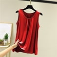 thumbnail image 2 of JGGSPWM Womens Supersoft Tank Tops Petite Camisole Stretch Casual Summer Cami Crewneck Solid Sleeveless Tanks Shirts Wine M, 2 of 9