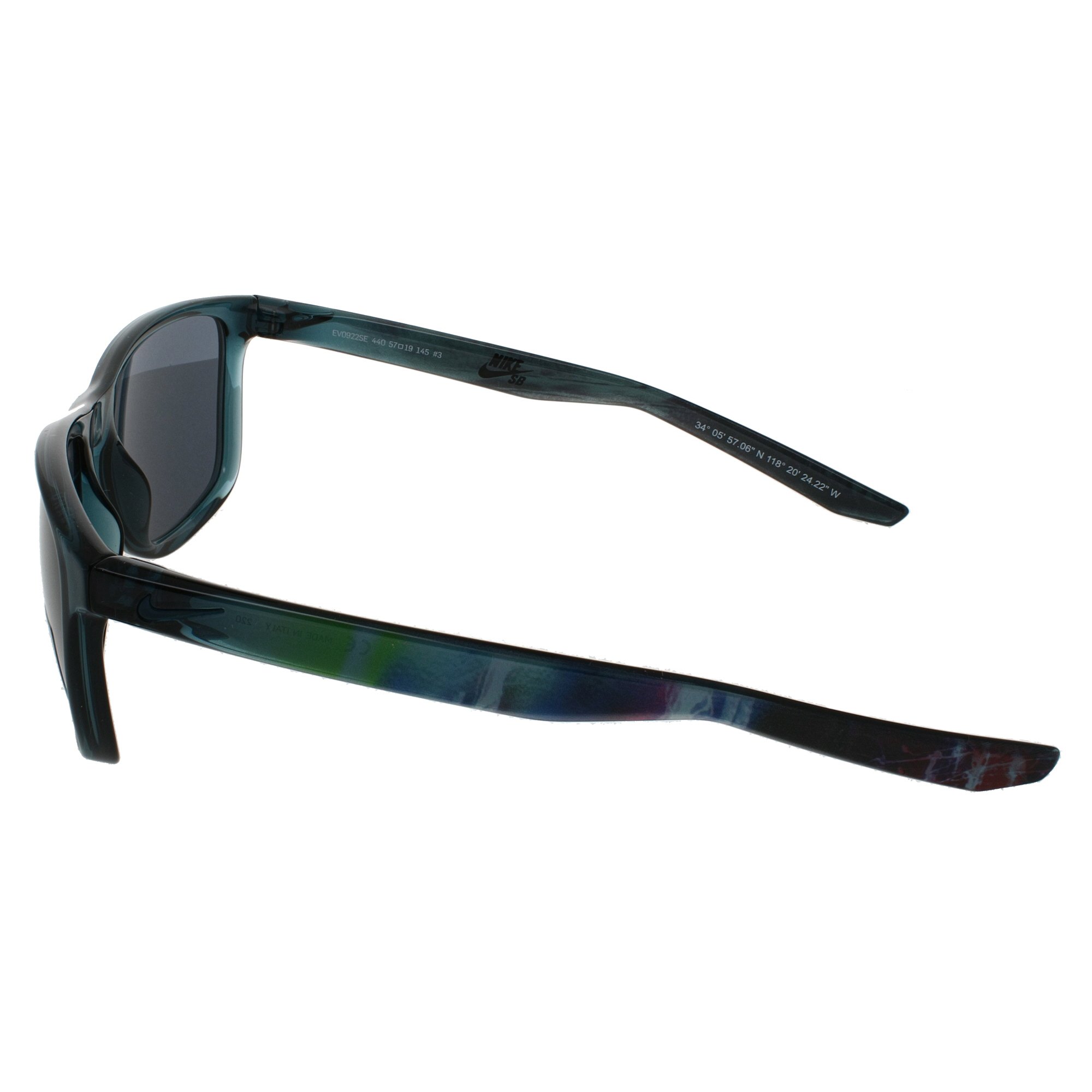 Nike Unrest Men's Unisex Rectangular Sunglasses, Crystal Midnight Teal/Hollywood - image 3 of 3
