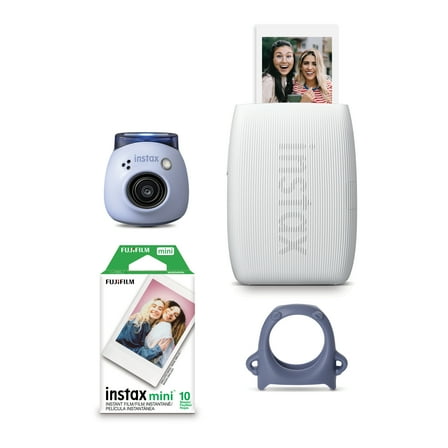 Fujifilm Instax PAL Digital Camera and Mini Link 3 Printer Bundle, Blue