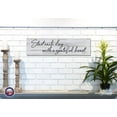 thumbnail image 4 of LifeSong Milestones Inspirational Modern Wooden Wall Hanging Plaque 10x40 - Start Each Day, 4 of 8