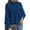 Blue, variant on Baqcunre Sweaters For Women Women'S Round Neck Flower Knitted Long Sleeved Shirt Pullover Sweater Hoodies For Women Fall Outfits For Women 2023 Black L