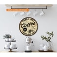 thumbnail image 3 of Fresh Hot Coffee Sign Vintage Coffee Sign Café Coffee Bar Shop Wall Décor Decorative Sign 14" Round 100142001014, 3 of 5
