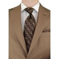 thumbnail image 3 of Mens Side Vent 2-piece Taupe Cotton Modern Fit Suit DTI, 3 of 7
