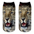 thumbnail image 1 of Leopard Ankle Socks Novelty 3D Printed Socks Leopard Low Cut Socks Leopard Socks, 1 of 10