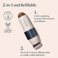 thumbnail image 3 of Bronzer Stick Trestique recargable con brocha para mezclar, 3 of 7