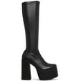 thumbnail image 2 of Steve Madden Womens Cray Faux leather Stretch Knee-High Boots, 2 of 3