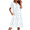 White Water Painting, variant on Ekouaer Nightgowns for Women Cotton House Dress with Pockets Short Sleeve Mumu Dress Embroidered Lounge Dress