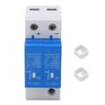 thumbnail image 1 of Protecteur de Surtension DC Alarme Fenêtre Design Modulaire Rail Installation Dispositif de Protection 2P 1300V 40kA, 1 of 14