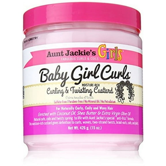 Aunt Jackie's Baby Girl Curls, Curling Twisting Custard, 15 Oz