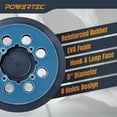 thumbnail image 6 of POWERTEC 2PK 5 inch 8 Holes Hook and Loop Sander Pad, 5 Inch Backing Plate Replacement for Dewalt DWE64233 & N329079, Compatible with DeWalt DWE6421 6421K DWE6423 6423K DCW210B (46904N), 6 of 6