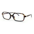 thumbnail image 4 of Womens Luxe Narrow Rectangle Plastic Blue Light Filter Computer Glasses Tortoise, 4 of 8