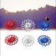 thumbnail image 5 of KAIYANG Polea de rueda jockey de bicicleta, 2 piezas, polea de cerámica, rodillo guía de desviador trasero de aleación de aluminio, pieza azul, 5 of 5