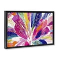 thumbnail image 2 of Stupell Industries Modern Flower Burst in Vibrant Tones Black Floating Frame Canvas Art, 31 x 21, by Chromatic Storm Studio, 2 of 8