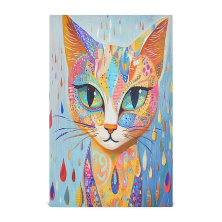 

Kitchen Towel 28x18 Inches x1，Plate Towel Decorative Towel Napkin Tea Towel Tea Towels For Kitchen Dish Cloths & Dish Towels Cool Cat Color