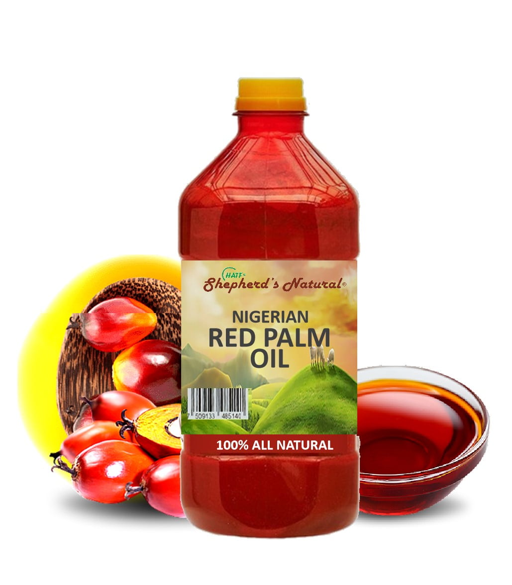 HATF'S SHEPHERD'S NATURAL Red Palm Oil, 2 Liters / 67.63 fl oz (500ml x 4 Bottles)