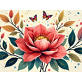 thumbnail image 4 of Colorful Floral Patterned Backdrop Banner Party Decorations Spring Festival Event Photography Props Background Decor Happy Gathering Celebration Decorations, 4 of 4
