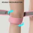 thumbnail image 4 of Patella Genouillère Sport Genouillères Support Stable Tightness Réglable Compression Genou Manches Tissu Est Confortable pour les Hommes Femmes Rose, 4 of 12