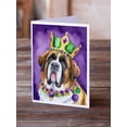 thumbnail image 2 of Saint Bernard King of Mardi Gras Greeting Cards Pack of 8 7 in x 5 in, 2 of 3