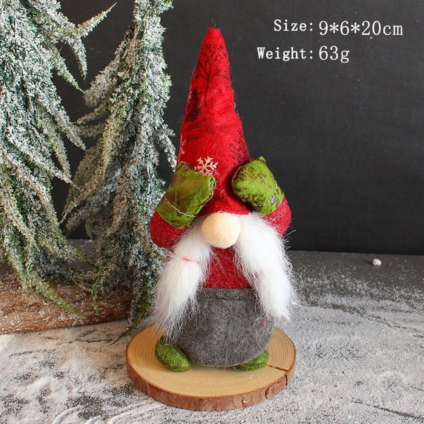 RKSTN christmas deals Christmas Faceless Doll Decoration Cute Eye Covering Dwarf Doll Desktop Decoration