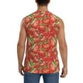thumbnail image 4 of Uemuo Strawberry Pattern Men's Sleeveless T-Shirt,Muscle Athletic Tank Top, Moisture-wicking Quick-dry Breathable Classic Tee Top for Gym Run Outdoor Sports-XX-Large, 4 of 8