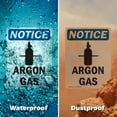 thumbnail image 6 of (2 Pack) Argon Gas OSHA Notice Sign 12 Inch X 18 Inch Indoor / Outdoor Rust-Free Aluminum Metal Signs for Workplace, Workshop, and Construction Site, Made in the USA, 6 of 8