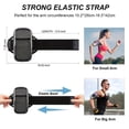thumbnail image 3 of JUNWELL Clear Running Phone Holder Armband  Sports Armband Case for iPhone 15 14 13 Pro Max 12 11 Plus Samsung Android  Universal Arm Bands Bag with Key Card Pocket for Exercise Walking W, 3 of 6
