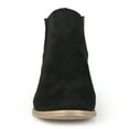 thumbnail image 6 of Journee Womens Rimi Pull On Stacked Heel Booties, Widths Available, 6 of 10