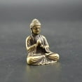 thumbnail image 3 of Mini Buddha Statue Bronze Buddha Statue Chinese Buddhism Pure Copper Bronze Sakyamuni Buddha Statue, 3 of 7