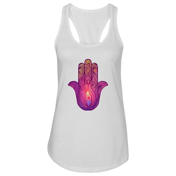 Beautiful Hamsa Design  Tank Women -Image by Shutterstock, Female Small