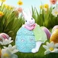 thumbnail image 5 of HongHeng Egg Polyresin Bunny Easter Decor,Table Easter Decorations,Spring Bunnies Decoration Statue Figurine for Home Farmhouse, 5 of 6