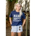 thumbnail image 4 of Funny Mama Llama Mothers Day Pun Women's Graphic T Shirt Tees Brisco Brands M, 4 of 5