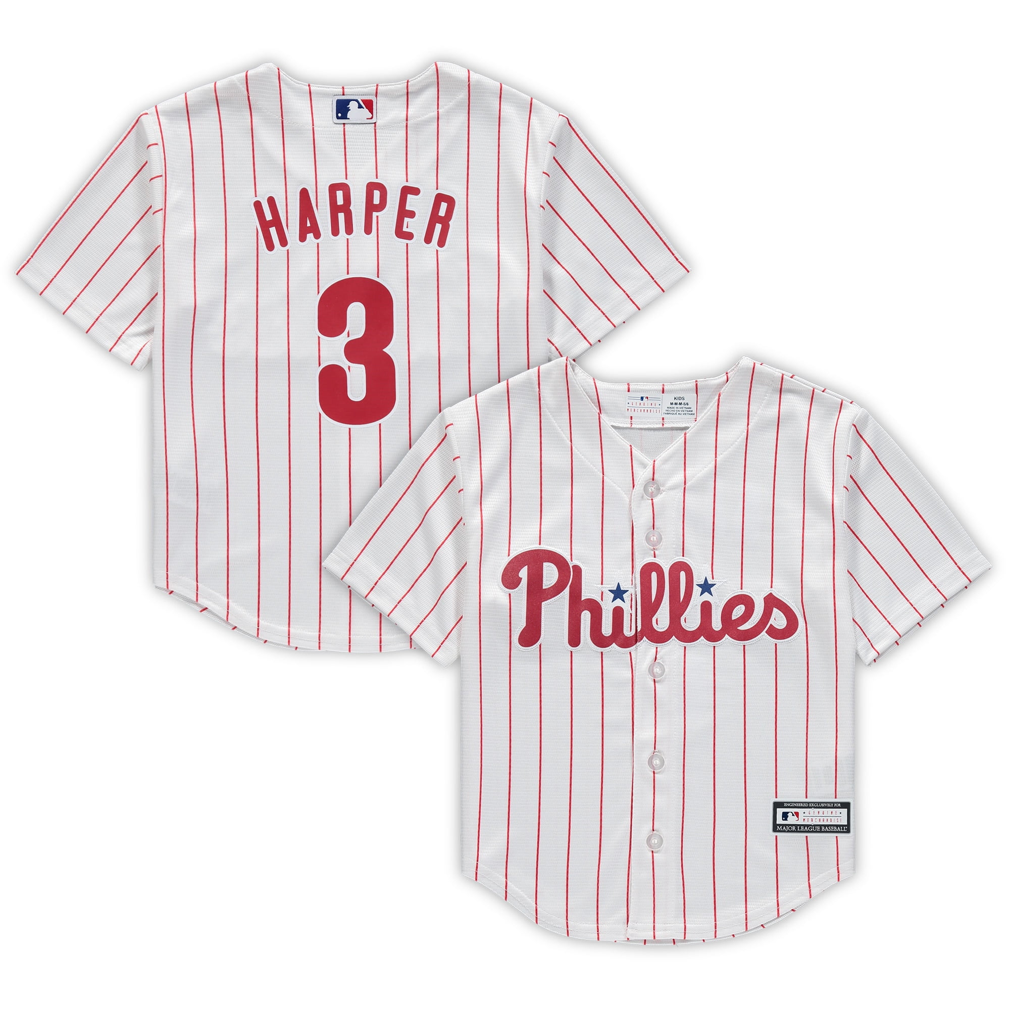 Bryce Harper Philadelphia Phillies Preschool Home Replica Player Jersey