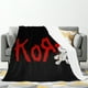 thumbnail image 2 of Manta de terciopelo ultra suave con diseño de banda Korn, manta ligera para cama, regalo para cumpleaños, Navidad, Halloween, etc., 40 x 50 pulgadas, 2 of 8