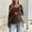 Brown, variant on Women Maternity Ribbed Knit Top Round Neck Long Sleeve Side Drawstring Adjustable Fit Pregnancy Basic Tee for Daily Wear S-XXL