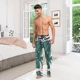 thumbnail image 7 of Tropical Palm Leaves Ghost Pajama Pants, Men's Lounge Pants Light with Drawstring and Pockets, Christmas New Year Birthday Father's Day Gifts, X-Large, 7 of 7