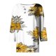 thumbnail image 5 of Fiudx Ofertas Relámpago Blusa de Manga 3/4 Corta Estampada a La Moda para Mujer, Blusa Informal con Cuello Redondo, 5 of 5