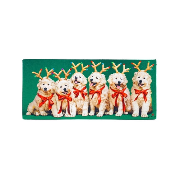 Evergreen Reindeer Puppies Sassafras Switch Mat