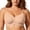 Beige, variant on Women Wireless Bra Lace Thong Set Bowknot Detail Naked-Feel Comfort Seamless Fit Daily Date Wear Pink 34 (M)