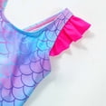 thumbnail image 6 of ibiyuan Girls One Piece Swimsuit Kids Adjustable Strap Cute Camisole Ruffle Bathing Suits Lightweight Cutout Girls Swimsuit Size 8 Colorful Contrast for Swim Team Beach Swimwear, 6 of 8