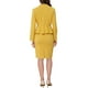 thumbnail image 3 of Conjuntos de trajes para mujeres INSPIRE CHIC, atuendos de negocios, blazer peplum sin cuello, falda lápiz formal, conjunto de 2 piezas XL amarillo, 3 of 6