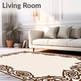 thumbnail image 2 of ODIKA 2'x3' Machine Washable Non-Slip Area Rug, Wild West Spotted with Interlocking Baroque Borders High Traffic Rug, Brown, 614107, 2 of 7