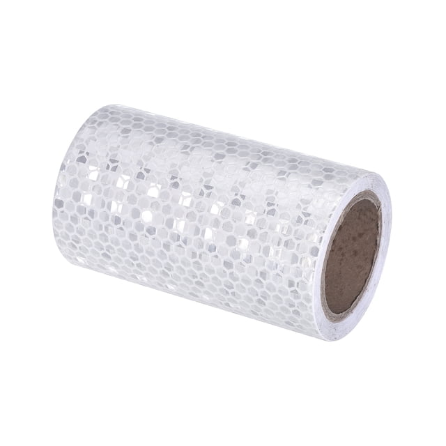 Unique Bargains Reflective Tape, 4' x 10 Ft Waterproof High Visibility Warning Safety Tape, White