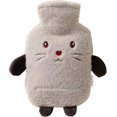 thumbnail image 1 of 1L PVC Hot Water Bottle with Cover,Non-Slip,Multifunction (Cat), 1 of 5