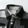 thumbnail image 5 of Annhoo Kids Flannel Shirt Jacket Trendy Plais Lapel Long Sleeve Button down Tops Toddler Boys Girls Fall Outwear, 5 of 8