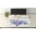 thumbnail image 2 of Watercolor Computer Mouse Pad, Delicate Hydrangea Flowers Blooming Botanical Arrangement Wedding Inspired, Rectangle Non-Slip Rubber Mousepad Large, 31" x 12" Gaming Size, Violet Blue, by Ambesonne, 2 of 2