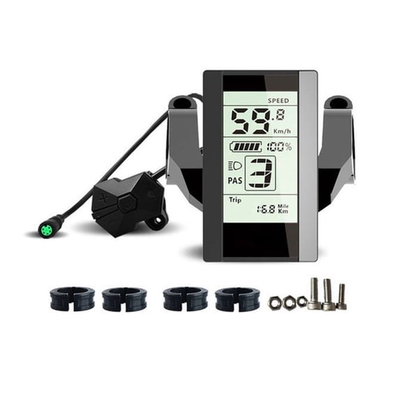Ebike Display 800S Vertical Screen Suitable for Bafang BBS01 BBS02 HD Midder Motor Clear Display of Riding Data