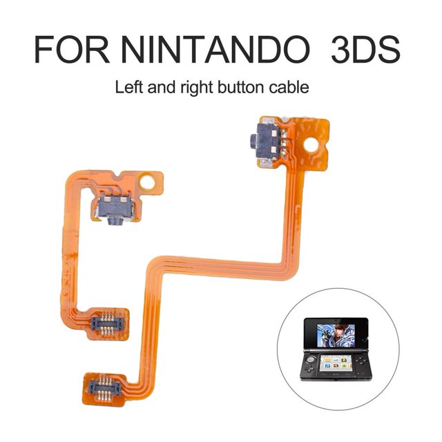 Kuymtek 2 uds interruptor de botones de gatillo de hombro izquierdo y derecho ajuste de Cable flexible para Nintendo 3DS