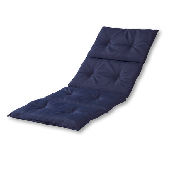 Greendale Home Fashions Outdoor 72" x 25" Lightweight Chaise Lounge Pad, Midnight